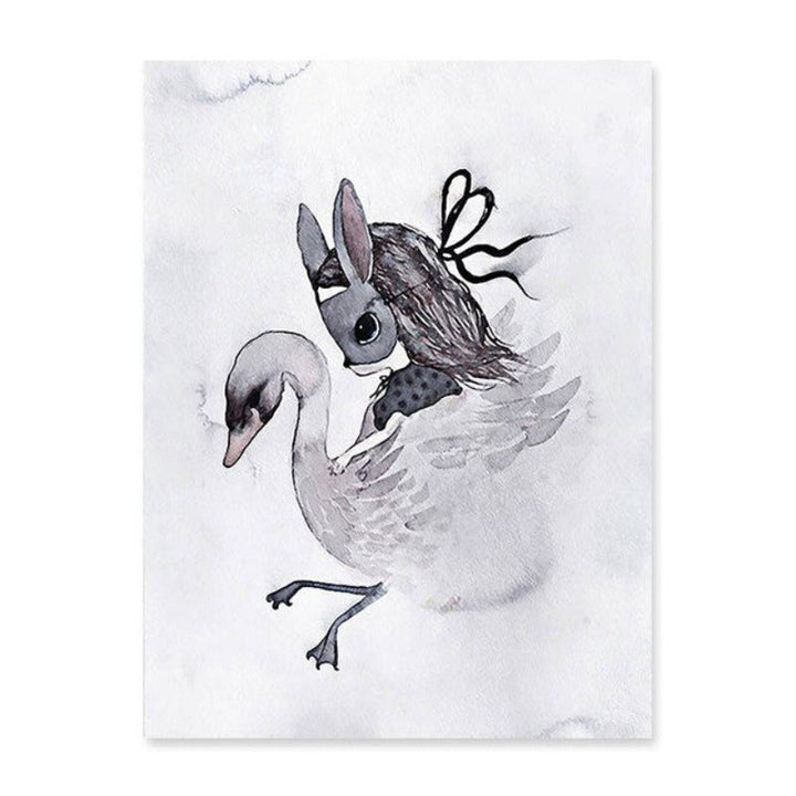 Watercolor Cartoon - Canvas Wall Art Painting | Bowlift