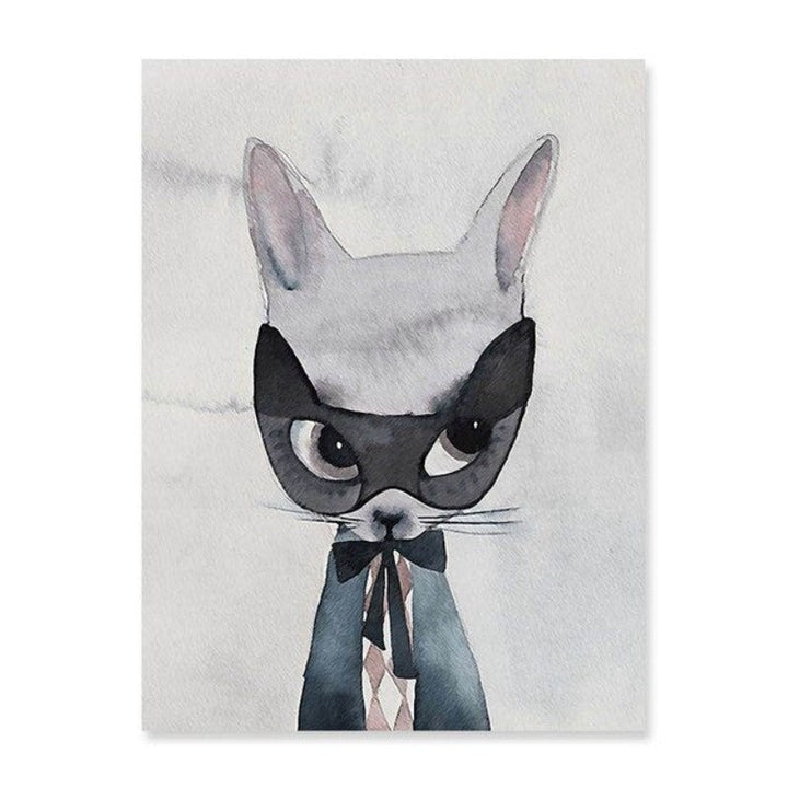 Watercolor Cartoon - Canvas Wall Art Painting | Bowlift