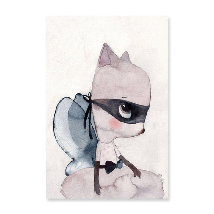 Watercolor Cartoon - Canvas Wall Art Painting | Bowlift