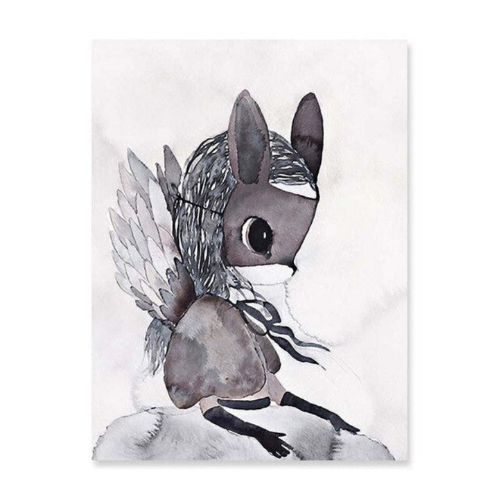 Watercolor Cartoon - Canvas Wall Art Painting | Bowlift