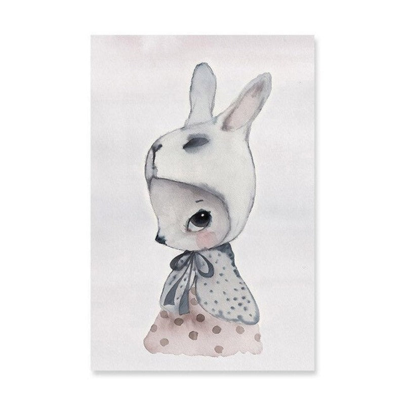 Watercolor Cartoon - Canvas Wall Art Painting | Bowlift