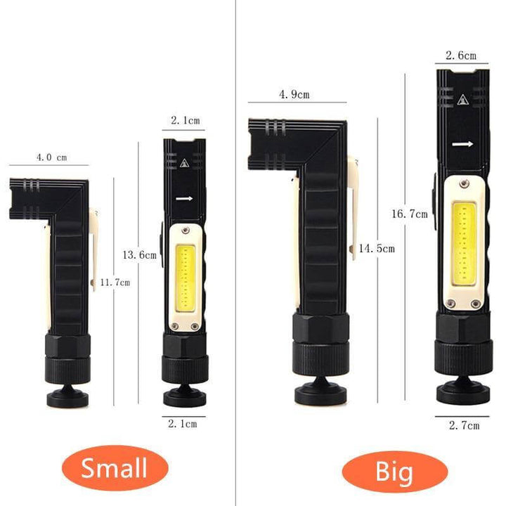 Rechargeable Magnetic Adjustable Camping Flashlight | Bowlift