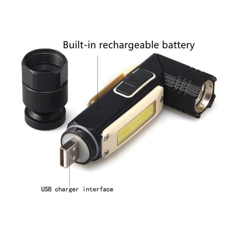 Rechargeable Magnetic Adjustable Camping Flashlight | Bowlift