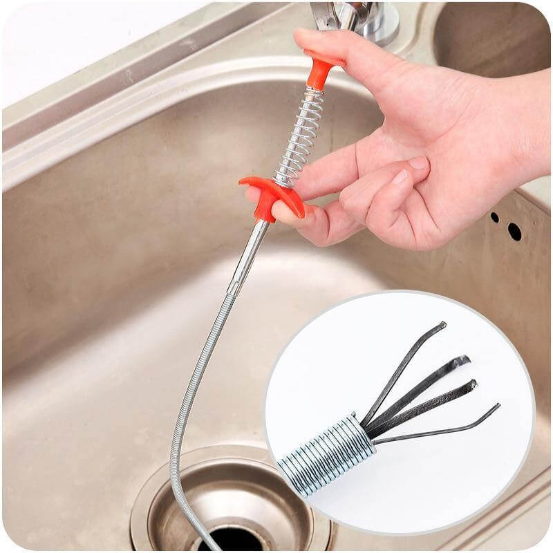 Elastic Clog Remover Drain Cleaning Stick Tool | Bowlift