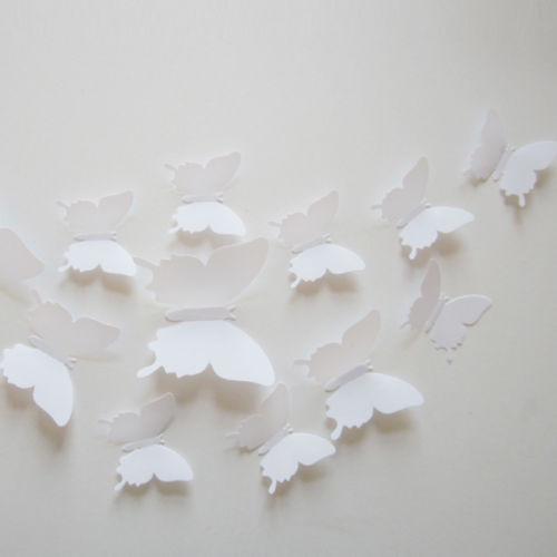 Butterfly 3D Wall Stickers - 12 Pieces | Bowlift