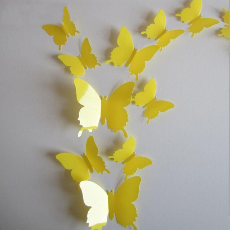Butterfly 3D Wall Stickers - 12 Pieces | Bowlift