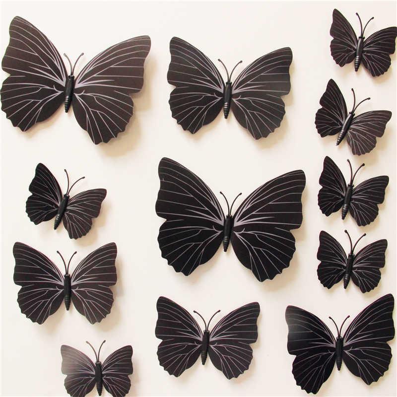 Butterfly 3D Wall Stickers - 12 Pieces | Bowlift