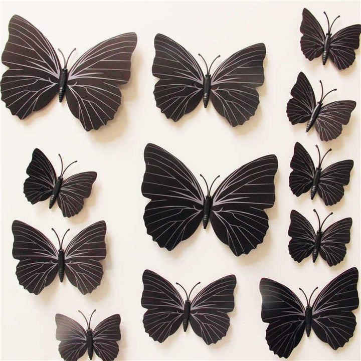 Butterfly 3D Wall Stickers - 12 Pieces | Bowlift