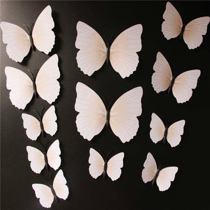 Butterfly 3D Wall Stickers - 12 Pieces | Bowlift