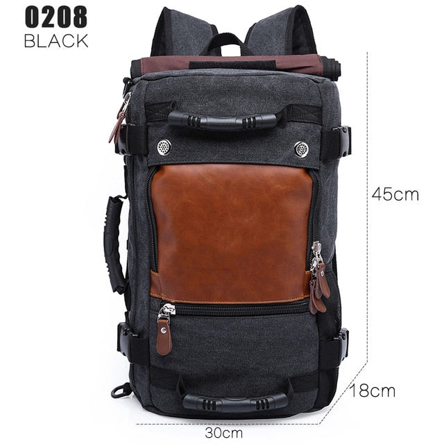 BowLift | Men Canvas Multifunctional Travel Backpack