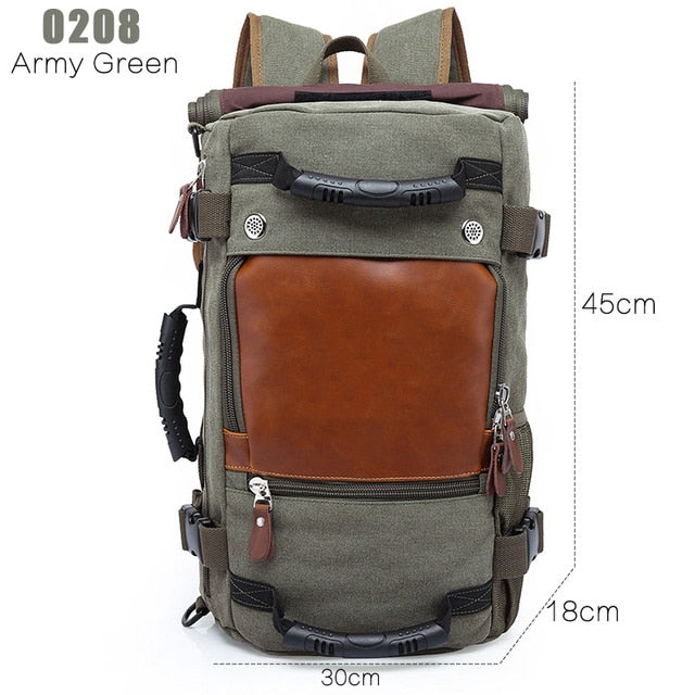 BowLift | Men Canvas Multifunctional Travel Backpack