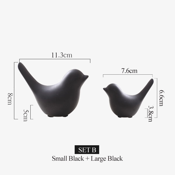 Nordic Creative Ceramic Bird Figurines | Bowlift