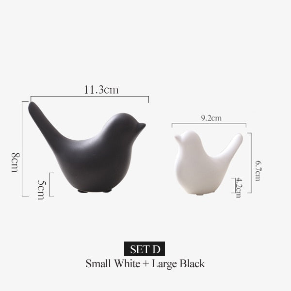 Nordic Creative Ceramic Bird Figurines | Bowlift