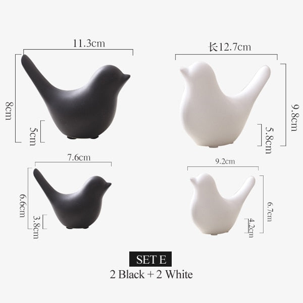 Nordic Creative Ceramic Bird Figurines | Bowlift