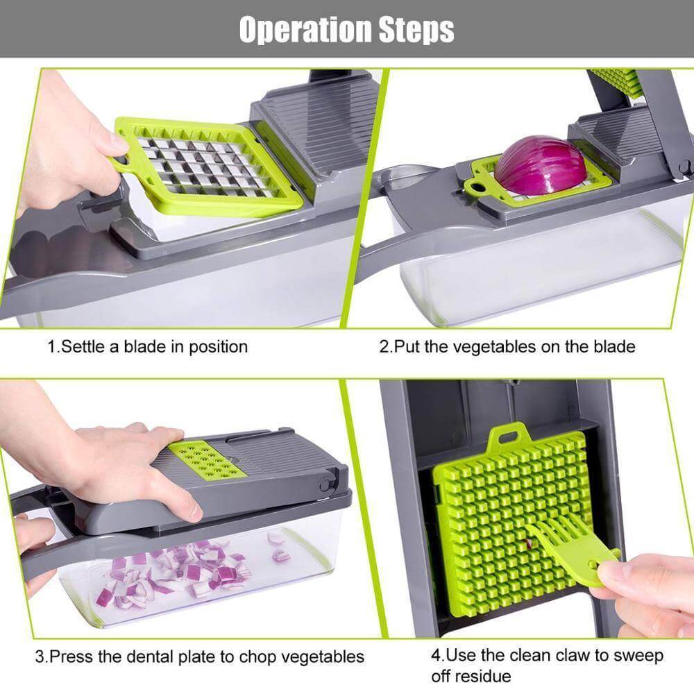 BowLift | 6 Blades Veggie Fruit Slicer with Box