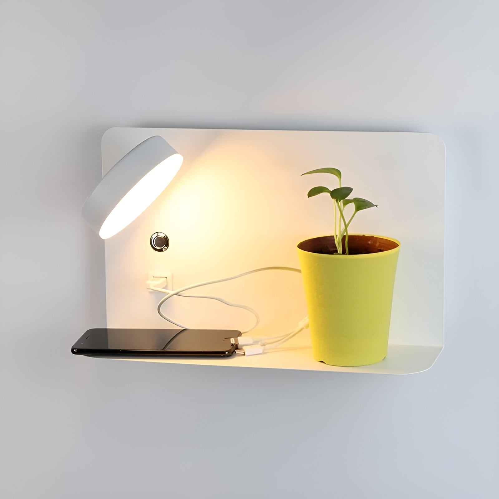 BowLift | Wall lamp – Rechargeable elegance with USB LED lighting for a luxurious atmosphere