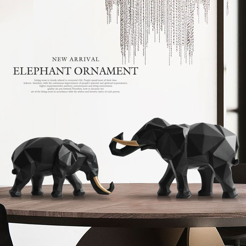 BowLift | Elegant Resin Modern Elephant Statue