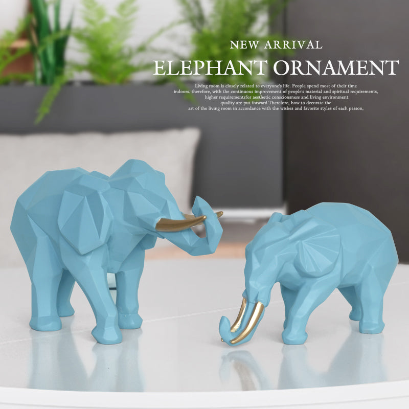BowLift | Elegant Resin Modern Elephant Statue