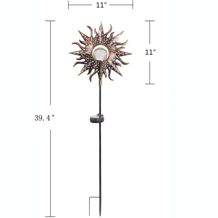 BowLift | IgnisLuxe LED Garden Light with Artificial Flame Look | Solar Powered | Atmospheric Outdoor Lighting | Decor for Garden & Terrace