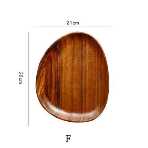 Irregular Natural Wood Plates | Bowlift