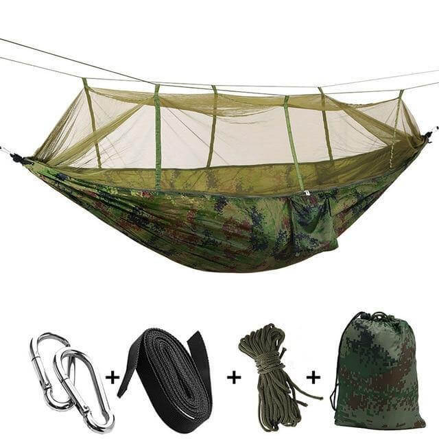 Portable Adventure Camping Outdoor Mosquito Net Hammock | Bowlift