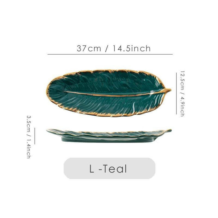 BowLift | Creative Gold Color Ceramic Plate Set
