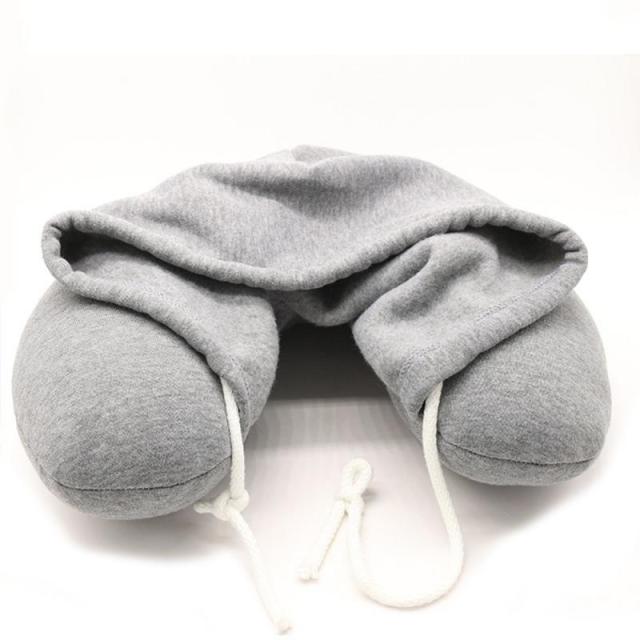 BowLift | Hooded Foldable Memory Foam Neck Pillow for Travelers