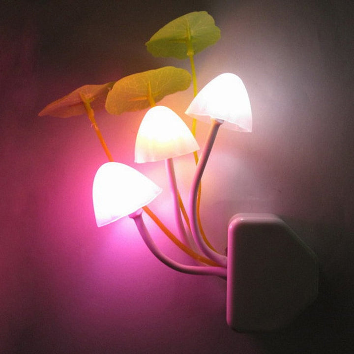 Fairy Colorful Mushroom Night Wall Lamp | Bowlift