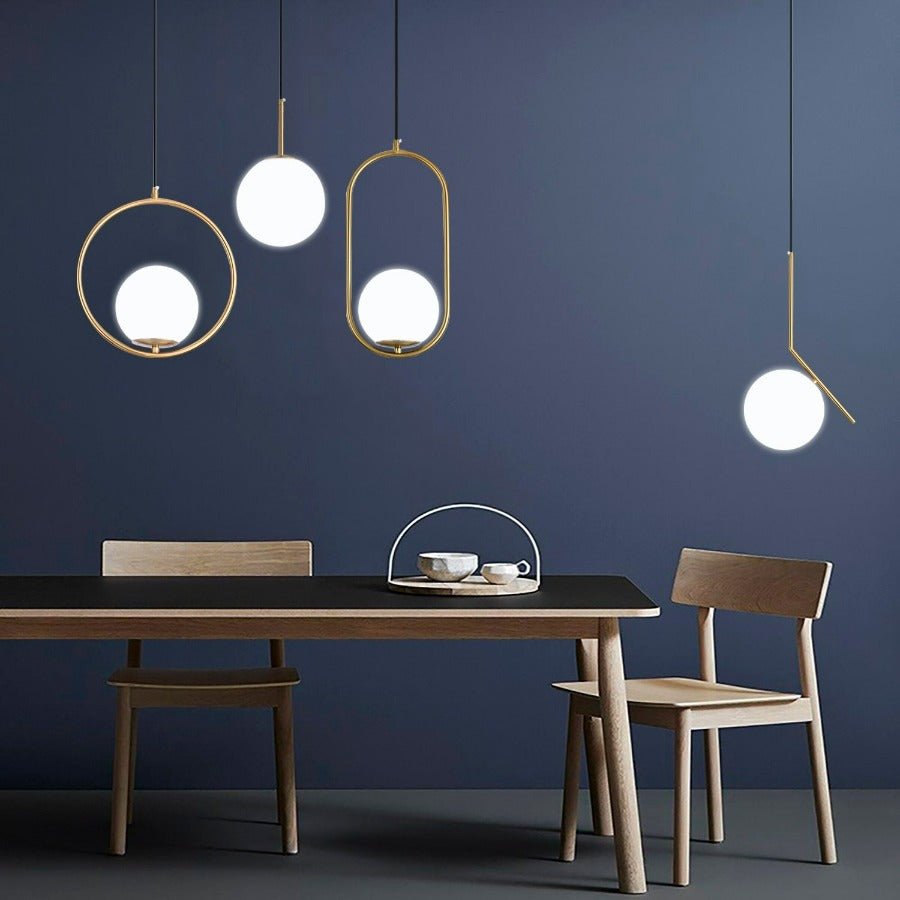 Nordic Glass Pendant Lamps | Bowlift