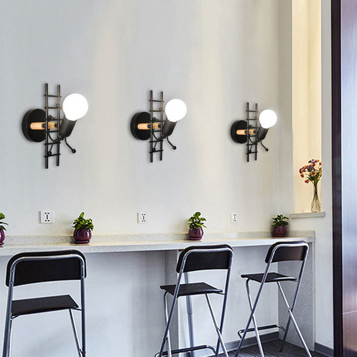 Mini Man Robot Art Wall Lamp | Bowlift