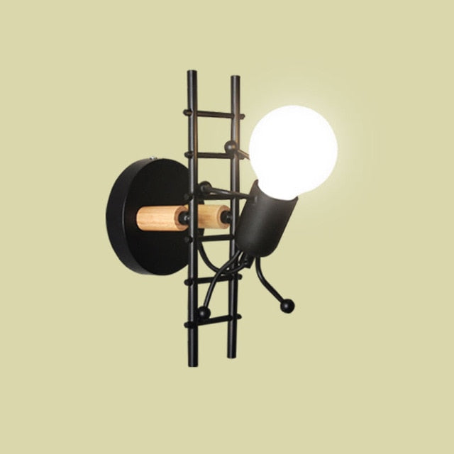 Mini Man Robot Art Wall Lamp | Bowlift