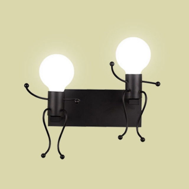 Mini Man Robot Art Wall Lamp | Bowlift