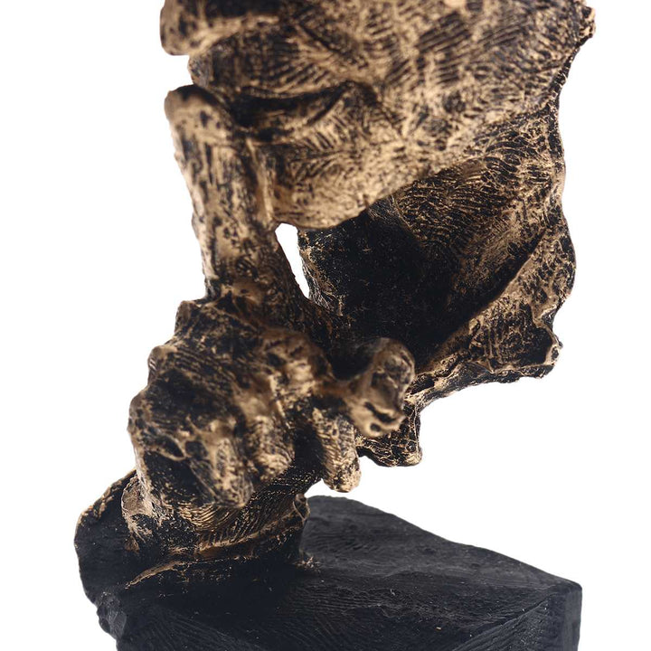 Abstract Gold Sculpture "NordicLine" – Modern Scandinavian Decoration | Bowlift