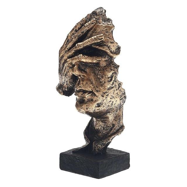 BowLift | Abstract Gold Sculpture "NordicLine" – Modern Scandinavian Decoration