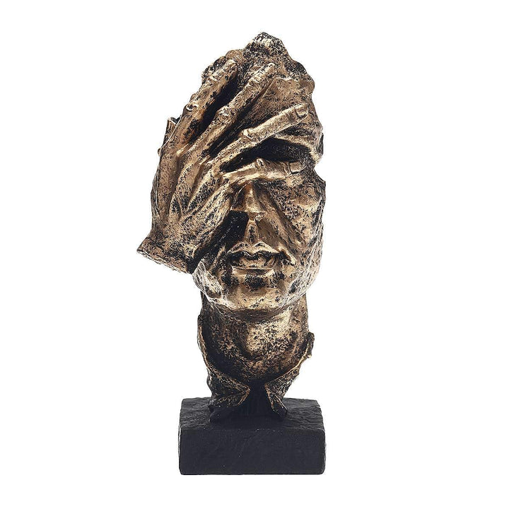 BowLift | Abstract Gold Sculpture "NordicLine" – Modern Scandinavian Decoration