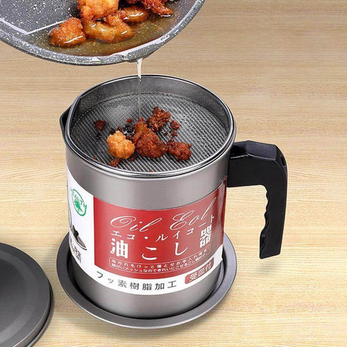 BowLift | Stainless Steel Large Capacity Oil Filter Pot