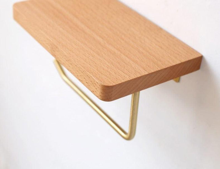 WoodNest - Stylish Wooden Toilet Roll Holder with Storage Bowlift