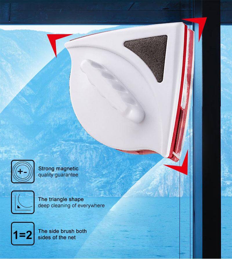 DouBowlifte Side Magnetic Window Cleaner Brush Tool | Bowlift