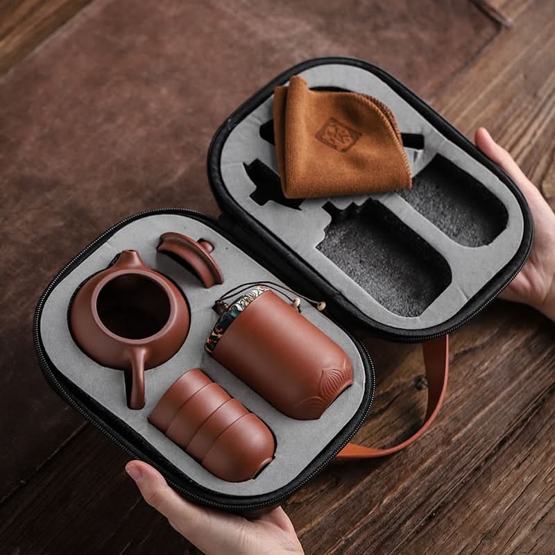 BowLift | Handmade Ceramic Teapot Set with Cups for Loose Leaf Tea