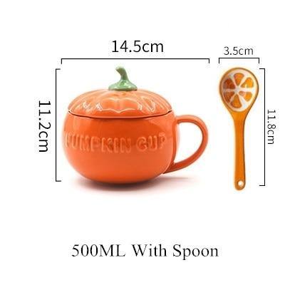 Creative Ceramic Pumpkin Mug Cup | Bowlift