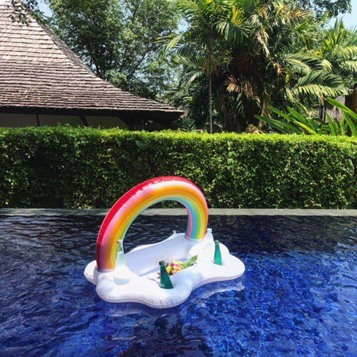 Rainbow Cloud Inflatable Cup Holder Party Bucket | Bowlift