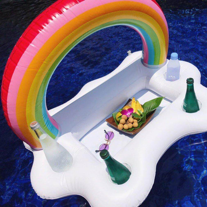 Rainbow Cloud Inflatable Cup Holder Party Bucket | Bowlift