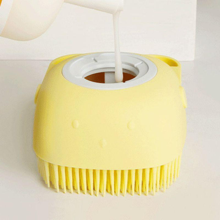 Silicone Bath Brush with Shampoo Dispenser | Bowlift