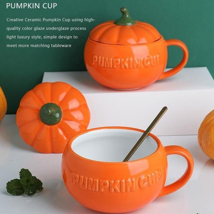 Creative Ceramic Pumpkin Mug Cup | Bowlift