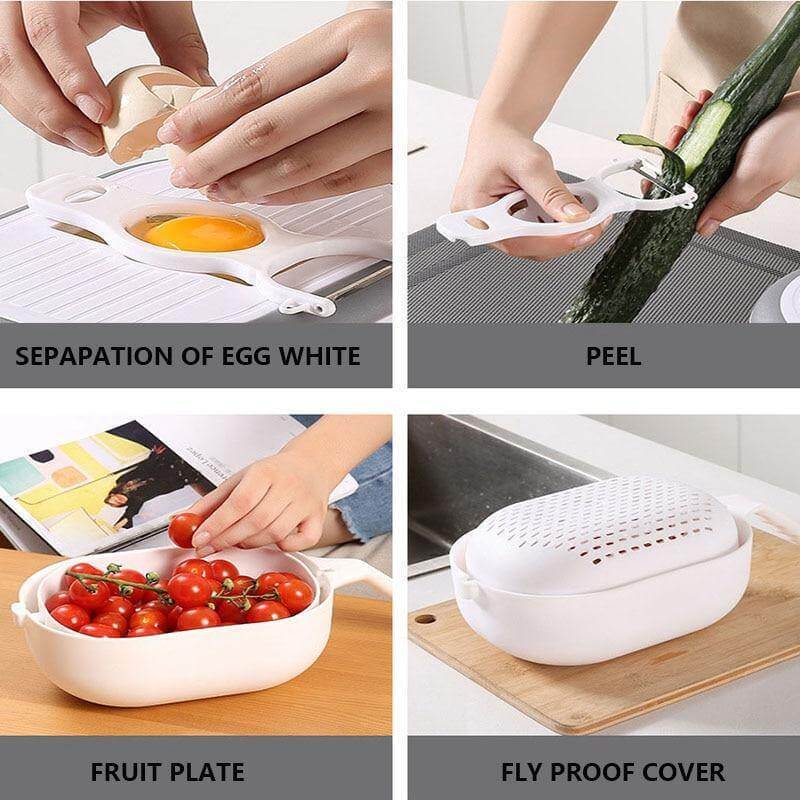 BowLift | Multifunctional Fast Vegetable Slicer with Strainer