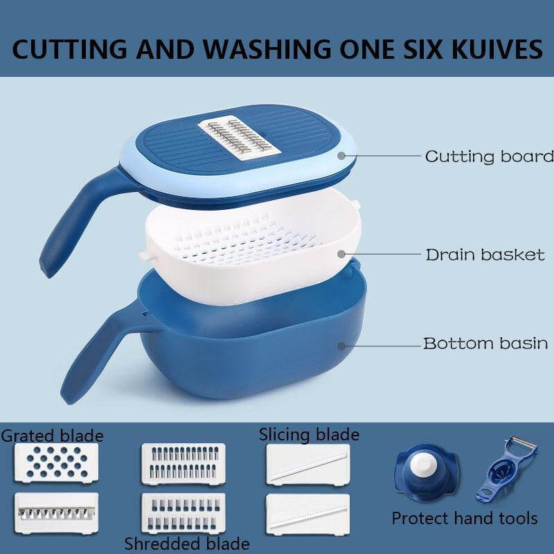 BowLift | Multifunctional Fast Vegetable Slicer with Strainer