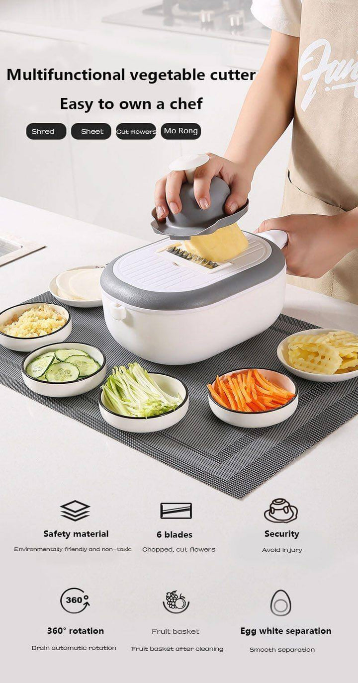 BowLift | Multifunctional Fast Vegetable Slicer with Strainer