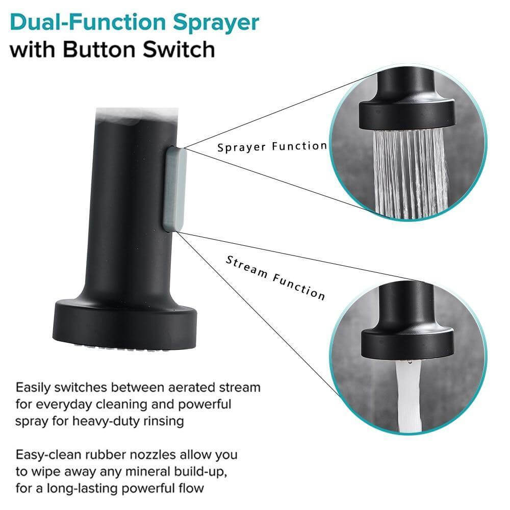 BowLift | 360 Degree Rotation Stream Sprayer Kitchen Faucet