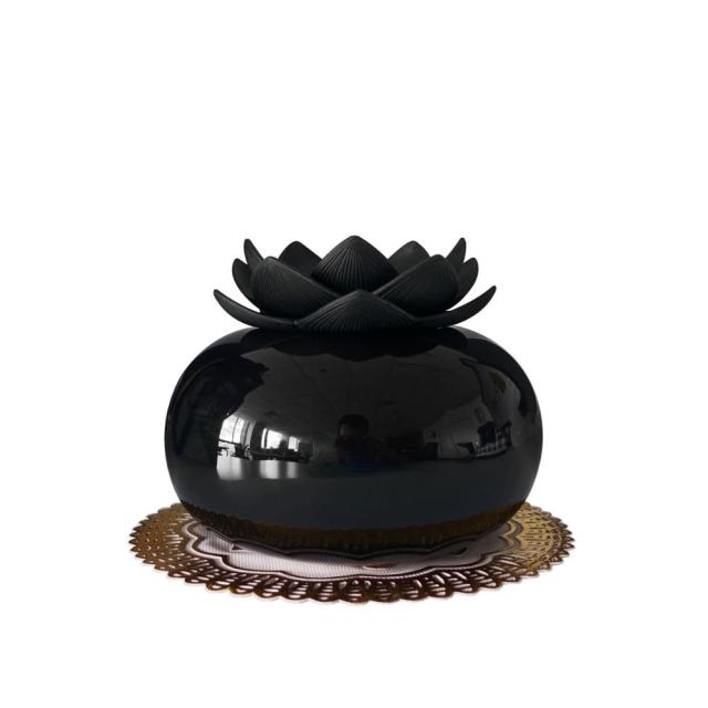 BowLift | Lotiscent | Ceramic Lotus Aroma Humidifier – Ultrasonic Essential Oil Diffuser for Relaxation & Wellness