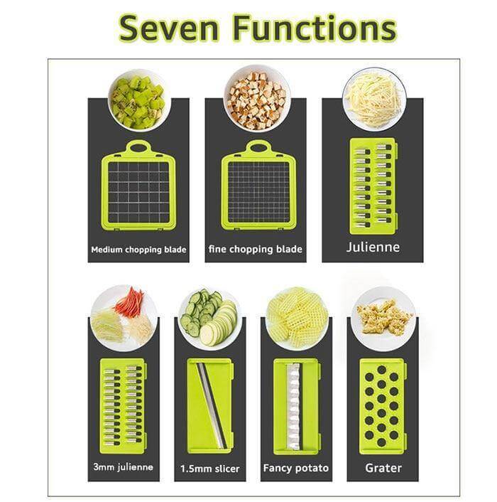 6 Bowliftades Veggie Fruit Slicer with Box | Bowlift
